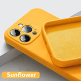 Silicone Solid Color Fall and Collision Protection Cover Case For IPhone