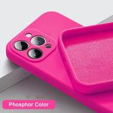 Silicone Solid Color Fall and Collision Protection Cover Case For IPhone