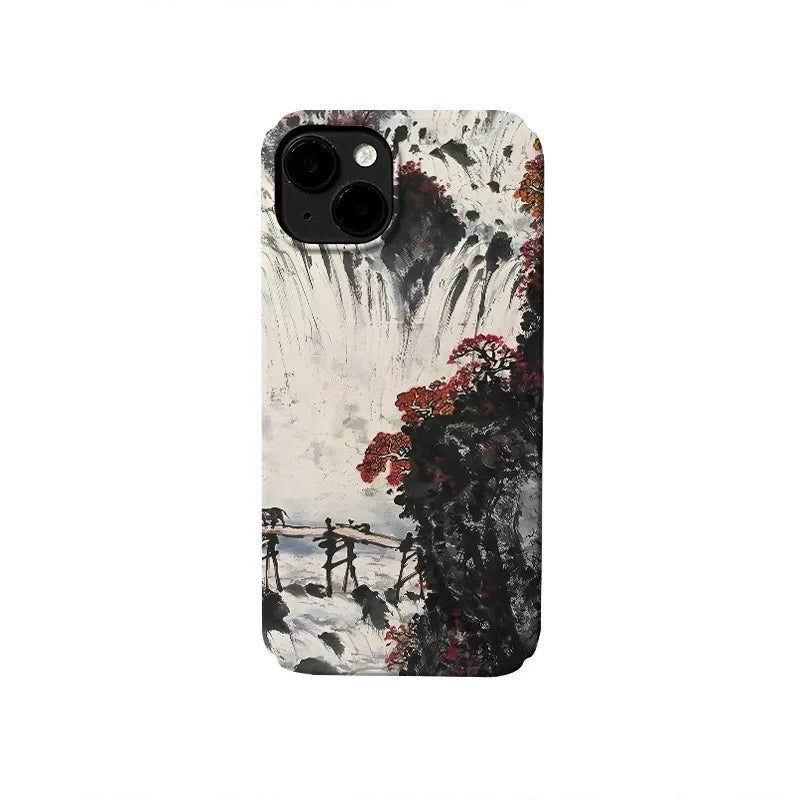 New Style Ink Painting Flowers Phone Cases for IPhone