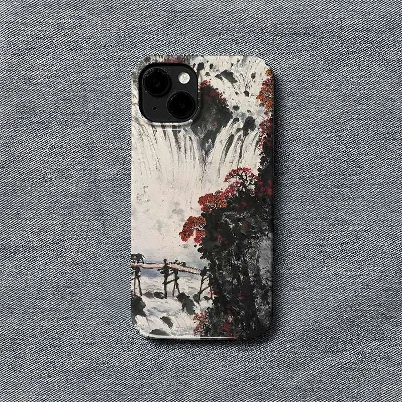 New Style Ink Painting Flowers Phone Cases for IPhone