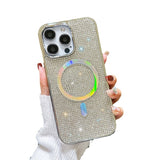 Flash Diamond Magnetic Plating Anti-fall Case for IPhone