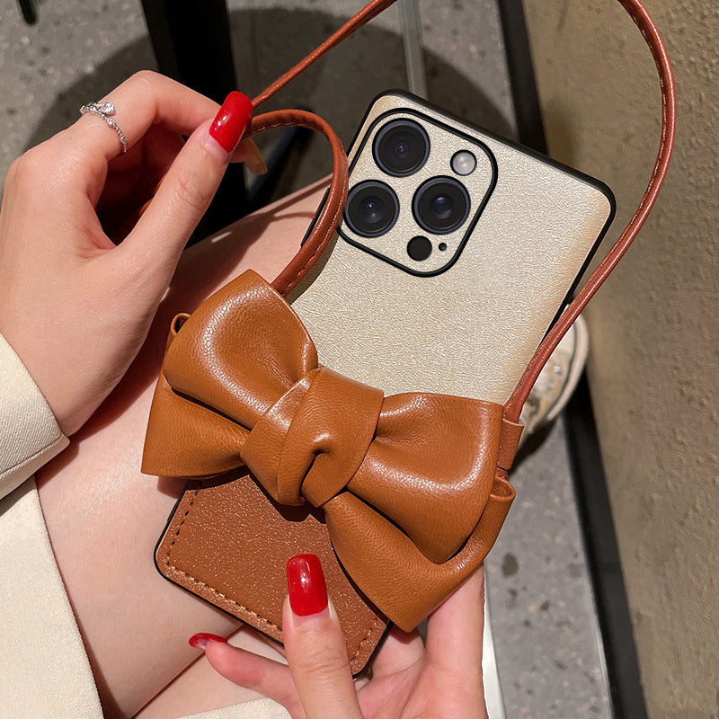 Brown Bow Phone Case For iPhone
