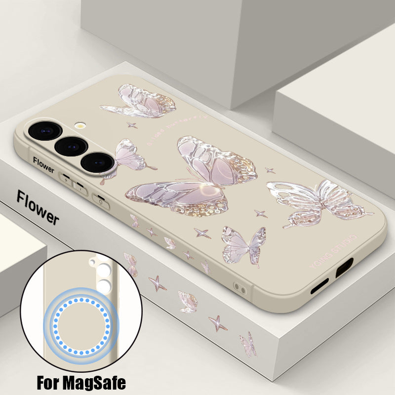 Butterfly Magnetic Drop-Proof Phone Case For Samsung