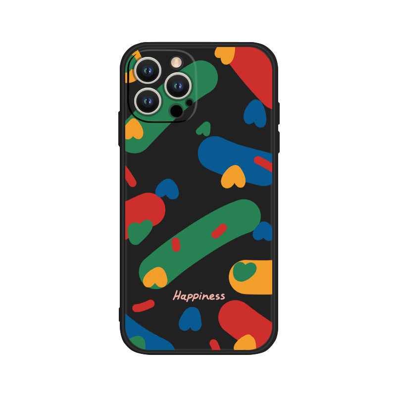 Colorful graffiti frosted soft case for iPhone