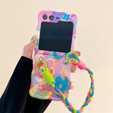 Colorful Graffiti Flower Phone Case for Samsung Z Flip