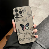 Colorful Butterfly Suede Case for IPhone