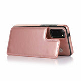 Flip Card Holder Leather Phone Case For Samsung