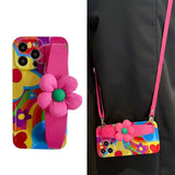 Flower Wristband Graffiti Case for IPhone