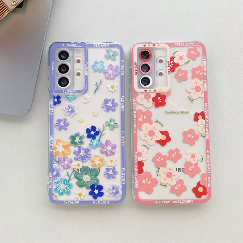 Flower Transparent Phone Case For Samsung