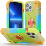 Colorful Silicone PC Phone Case For iPhone