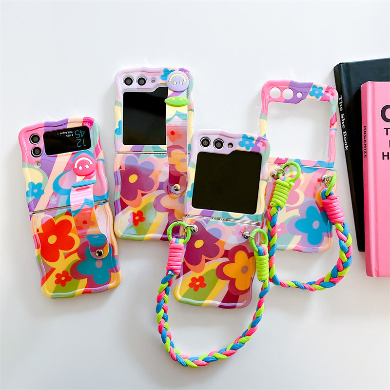 Colorful Graffiti Flower Phone Case for Samsung Z Flip