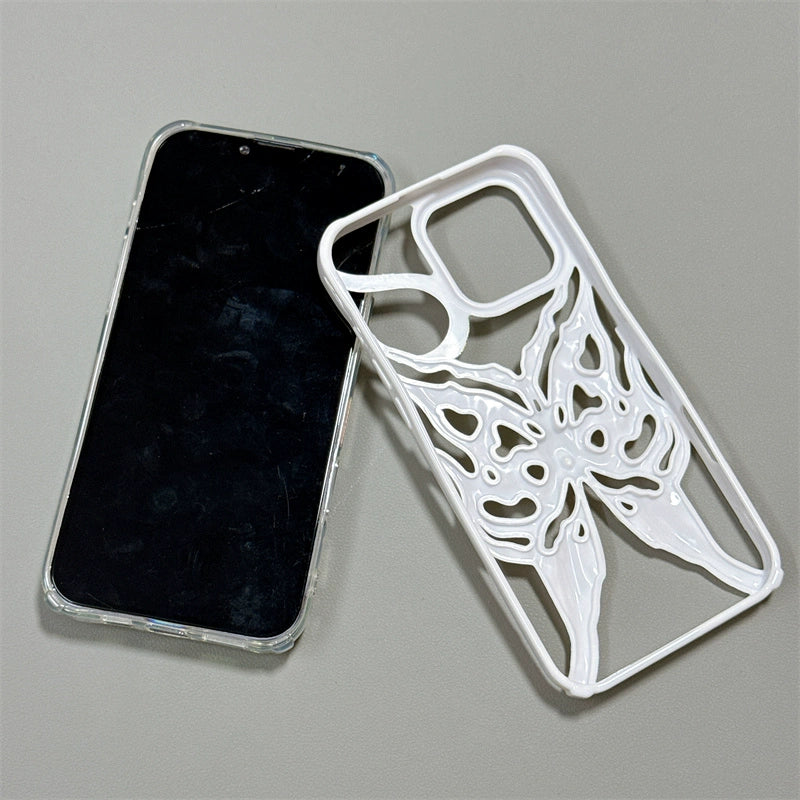 Hollow Electroplating Butterfly Phone Case For iPhone