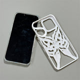 Hollow Electroplating Butterfly Phone Case For iPhone