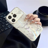 Shell Pattern Silver Butterfly Case for IPhone