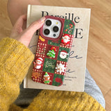 Funny and Cute 3D Christmas Tree Snowman Phone Case For iPhone