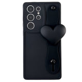 Heart + Wristband Bracket Phone Case For Samsung