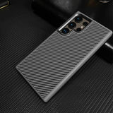 Carbon Fiber Texture Full Cover Anti-fall Mobile Phone Case For Samsung