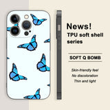 Painted Butterfly Pattern Case for IPhone