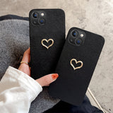 Simple Love Leather Case for IPhone