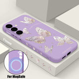 Butterfly Magnetic Drop-Proof Phone Case For Samsung