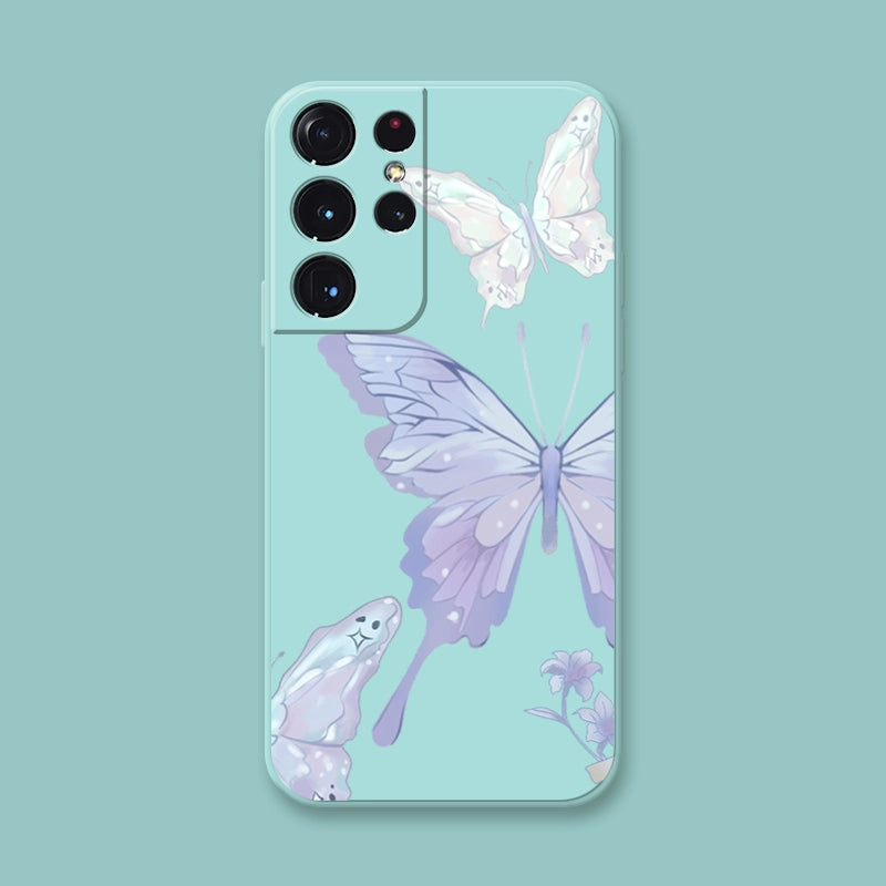 Butterfly Shockproof Silicone Phone Case For Samsung