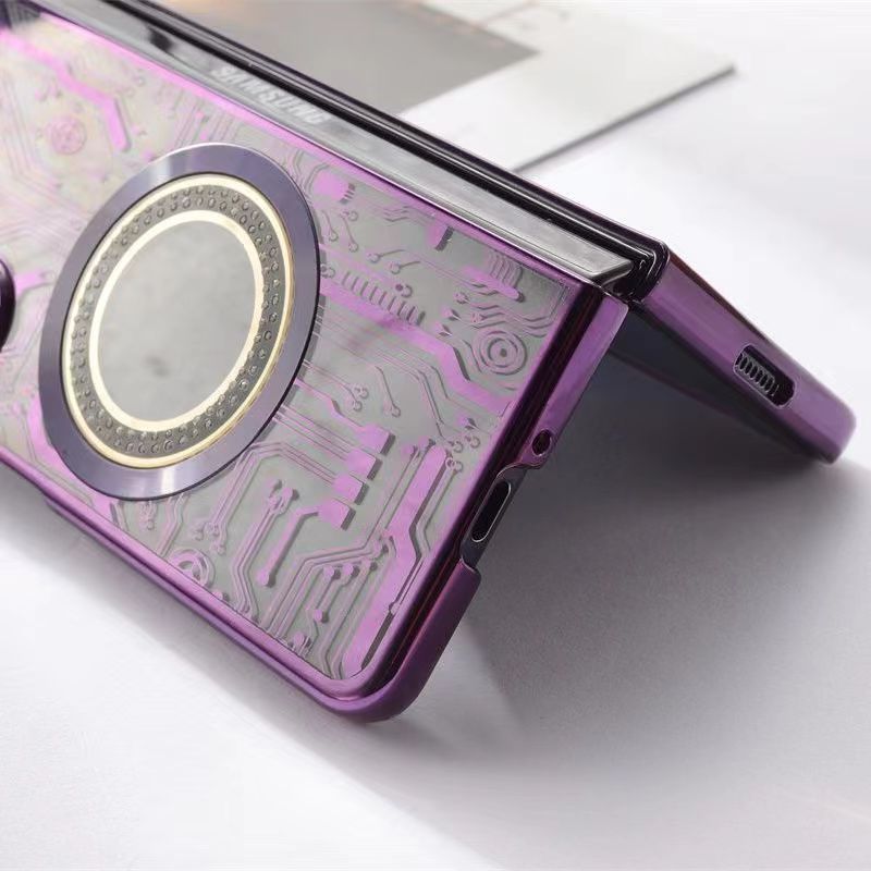 Electroplating Circuit Diagram Ring Anti-fall Case for Samsung