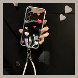 Colorful Love Mirror Soft Phone Case For Samsung