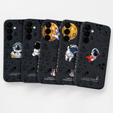 Cartoon Astronaut Graffiti Painted Phone Case For Samsung