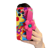 Flower Wristband Graffiti Case for IPhone