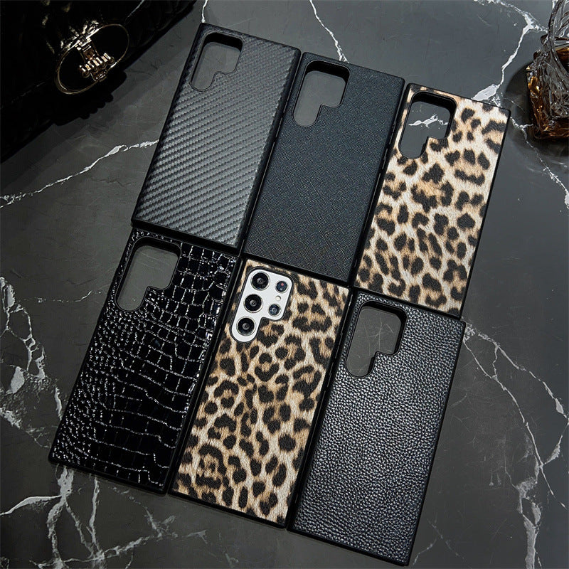 Frosted Leather Pattern Anti-fall Mobile Phone Case For Samsung