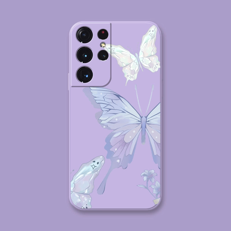 Butterfly Shockproof Silicone Phone Case For Samsung