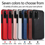 Flip Card Holder Leather Phone Case For Samsung