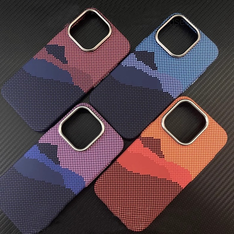 New magnetic textured phone case for iPhone