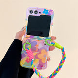 Colorful Graffiti Flower Phone Case for Samsung Z Flip