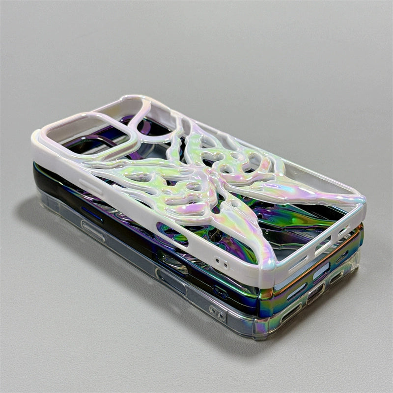 Hollow Electroplating Butterfly Phone Case For iPhone