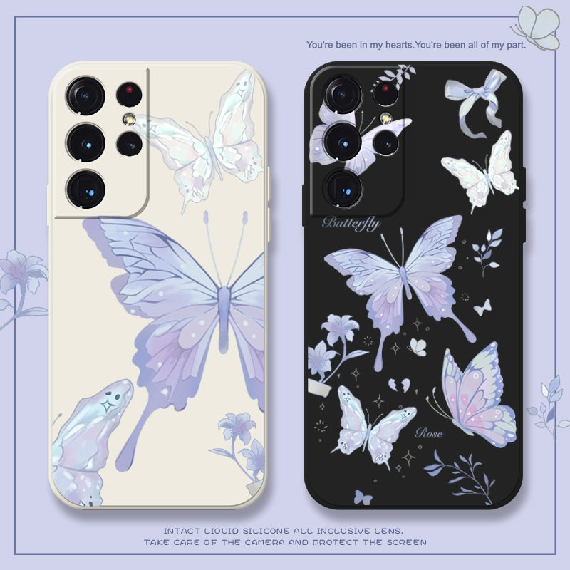 Butterfly Shockproof Silicone Phone Case For Samsung