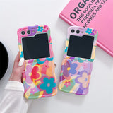 Colorful Graffiti Flower Phone Case for Samsung Z Flip