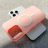 Solid Color Magnetic Anti-fall Mobile Phone Case For iPhone