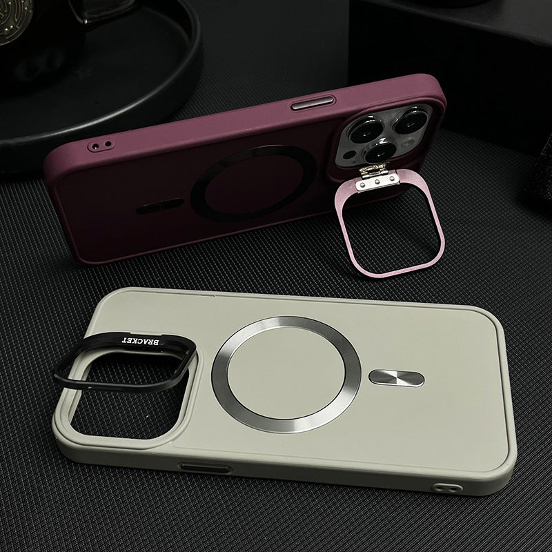 Metal Bracket Magnetic Case for IPhone