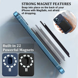 Magnetic Leather Wallet For iPhone