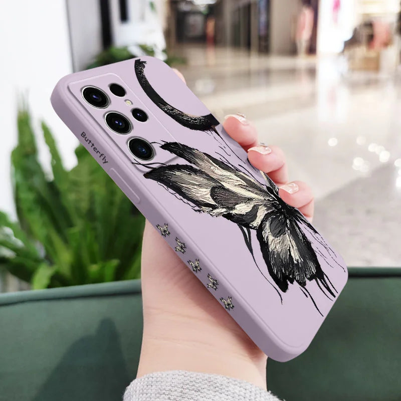 Painting Butterfly Phone Case For Samsung