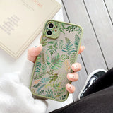 Palm tree Leaves Plant Flower Phone Case For iPhone