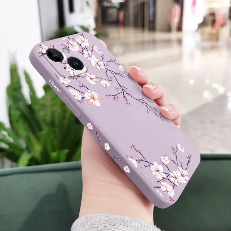 Plum Blossom Phone Case For iPhone