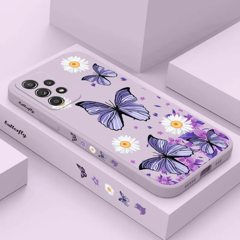 Purple Butterflies Case For Samsung