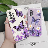 Purple Butterflies Case For Samsung