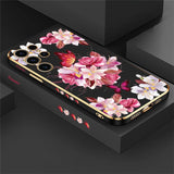 Flower Soft Silicone Phone Case For Samsung