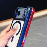 Plating Matte Acrylic Magnetic Case For iPhone