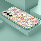 Flowers Plating Phone Case For Samsung