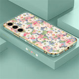 Flowers Plating Phone Case For Samsung