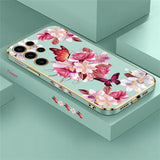 Flower Soft Silicone Phone Case For Samsung